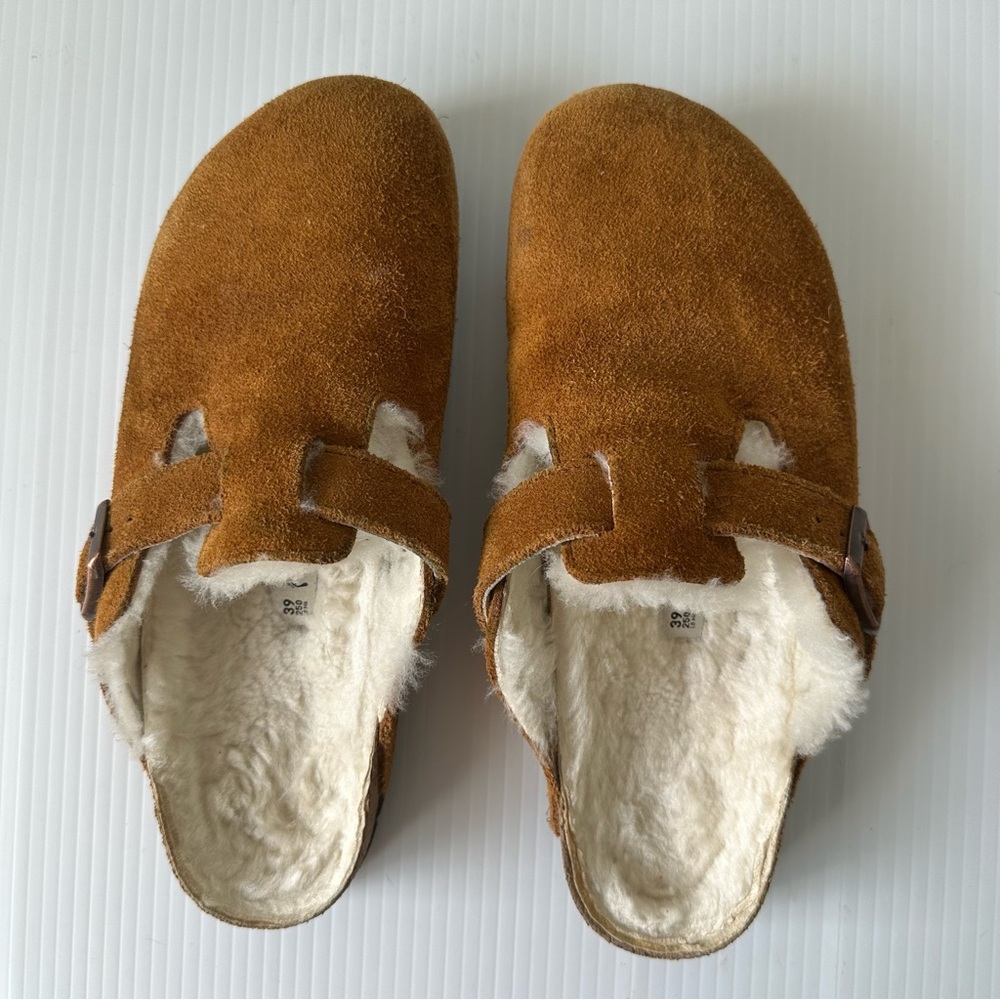 Birkenstock Boston Shearling Clogs Mink, 8-8.5 (39) - Picture 5 of 13